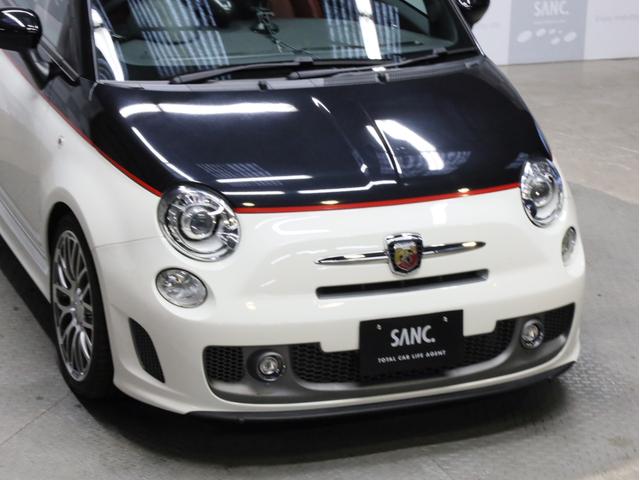 アバルト595C ツーリズモ 禁煙 赤革シート 2トーンボディカラー ブラックソフトトップ 17インチAW ケンウッド製ナビTV リアコーナーセンサー スポーツモード ルーフエンドスポイラー スポーツサス レッドキャリパー(65枚目)