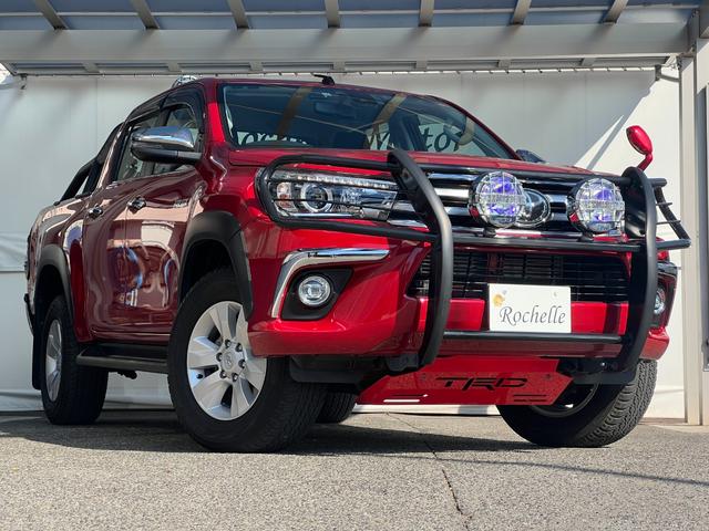 ハイラックス Ｚ　ＴＲＤ製スポーツバー　Ｆアンダーカバー　ＩＰＦランプ　社外Ｆバンパーガード　純正１７インチアルミホイール　純正ナビ　フルセグＴＶ　ファブリックシート　プリクラッシュセーフティ（16枚目）