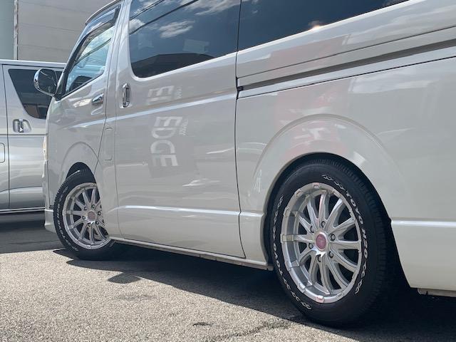 ロングスーパーGL LEDヘッドライトLEDフォグVALENTILEDテールVALENTILEDハイマウントRANCHOショック玄武ブロック社外17インチAWホワイトレタータイヤHDDナビ地デジTVバックカメラETC(8枚目)