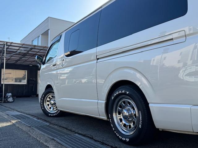 ハイエースバン スーパーGL ダークプライム 特別仕様車 ディーゼルターボ LEDヘッドライトLEDポジション ナビ地デジTVドライブレコーダー スマートキー プッシュスタート ダークプライム専用ハーフレザーシートダークプライム専用コンビハンドル(13枚目)