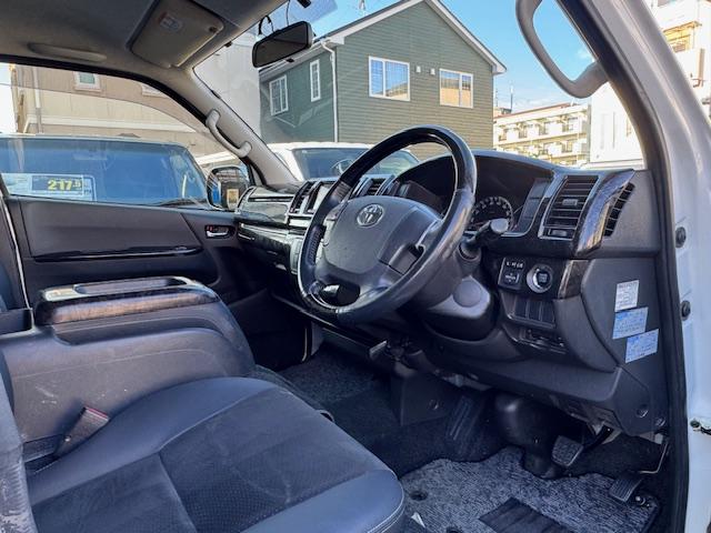 ハイエースバン スーパーGL ダークプライム 特別仕様車 ディーゼルターボ LEDヘッドライトLEDポジション ナビ地デジTVドライブレコーダー スマートキー プッシュスタート ダークプライム専用ハーフレザーシートダークプライム専用コンビハンドル(21枚目)