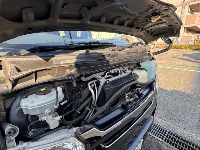 ハイエースバン スーパーGL ダークプライム 新品ベッドキット ディーゼルターボ LEDヘッドライトLEDフォグ リアスポイラー ナビ地デジバックカメラETC ドライブレコーダー スマートキー ダークプライム専用ハーフレザーシート・コンビハンドル(54枚目)