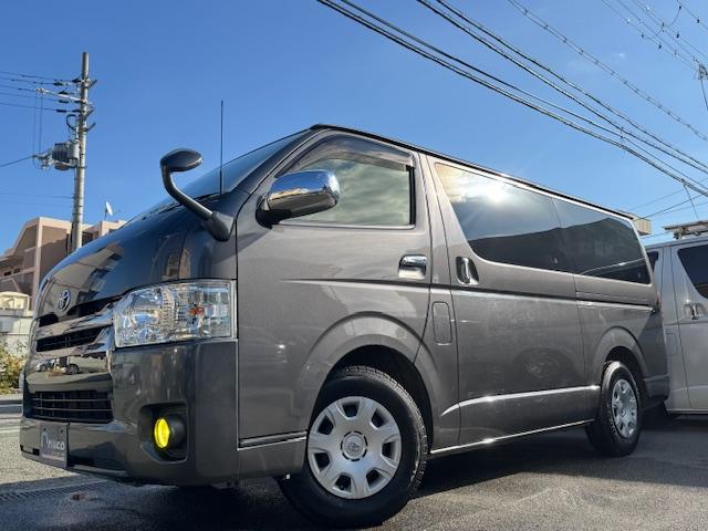 ハイエースバン スーパーGL ダークプライム 特別仕様車 3000ccディーゼルターボ 希少廃盤カラー1G3グレーメタリック 98,267キロ時タイミングベルト交換済みステッカー有り LEDヘッドライト LEDイエローフォグ ハーフレザーシート(38枚目)