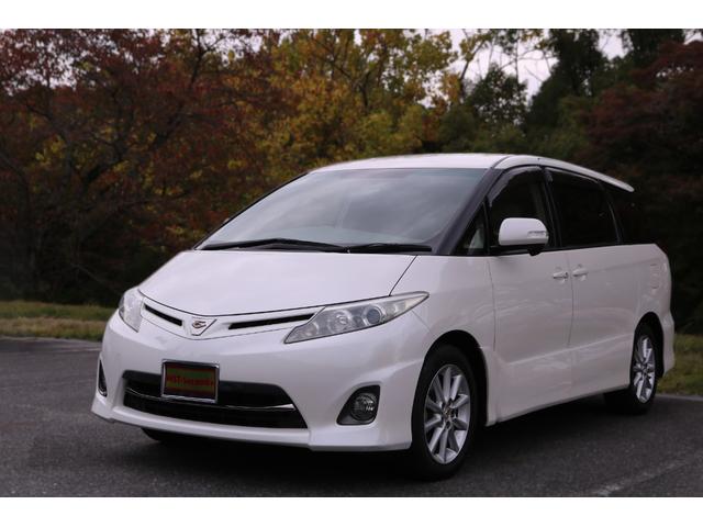 エスティマ アエラス　検Ｒ９／１０　走行７８千　純ナビ　純１７ＡＷ　新タイヤ交換済　デュアルＡＡＣ　オートライト　クルコン　Ｂカメ　Ｄレコ　ＨＩＤ　ＬＥＤ　ＥＴＣ　片パワスラ　取説　スペアキー　ボディーメンテナンス済み（8枚目）