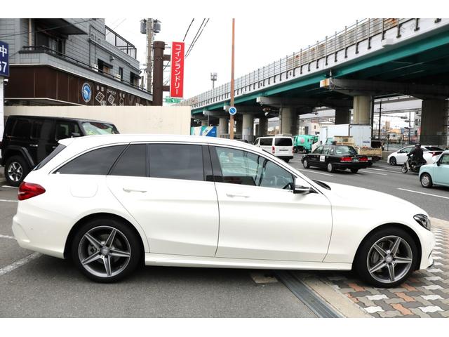 Ｃクラスステーションワゴン Ｃ２００　ステーションワゴン　スポーツ　ワンオーナー　レーダーセーフティＰＫＧ　ＢＳＭ　黒革シート　シートヒーター　パワーバックドア　ディーラー記録簿有（7枚目）