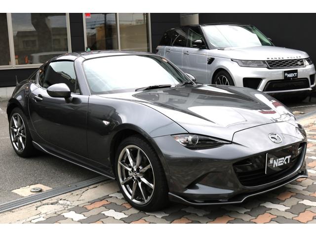 ロードスターRF VS ワンオーナー 純正ナビ フルセグTV 黒革シート マツダスピードフルエアロ(同色塗装済み) LEDヘッド クルコン パドルシフト アイストップ シートヒーター レーンキープ F.Rセンサー R.スポ(5枚目)