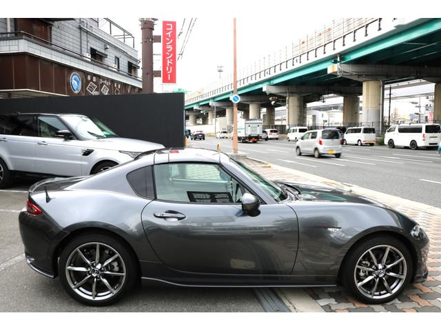 ロードスターRF VS ワンオーナー 純正ナビ フルセグTV 黒革シート マツダスピードフルエアロ(同色塗装済み) LEDヘッド クルコン パドルシフト アイストップ シートヒーター レーンキープ F.Rセンサー R.スポ(6枚目)