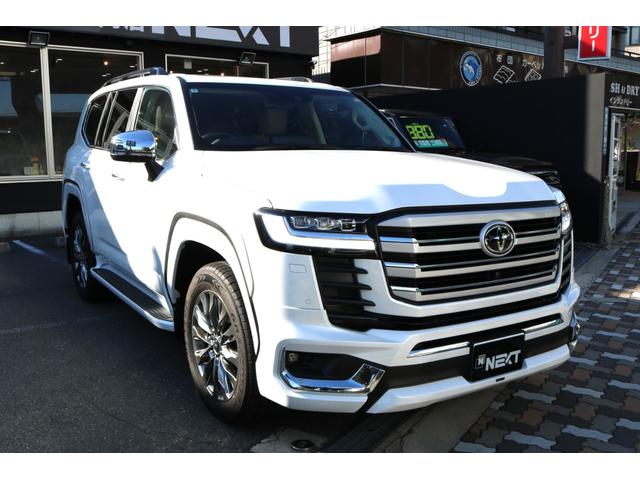 ランドクルーザー ZX ワンオーナー モデリスタエアロ Rエンターテイメント JBL クールボックス 寒冷地仕様 電動Rデフロック 空気圧警報 ブラックルーフレール ベージュ革シート(5枚目)