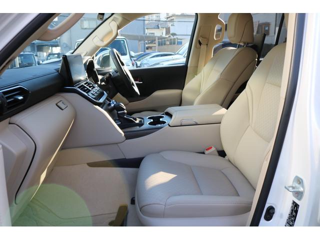 ランドクルーザー ZX ワンオーナー モデリスタエアロ Rエンターテイメント JBL クールボックス 寒冷地仕様 電動Rデフロック 空気圧警報 ブラックルーフレール ベージュ革シート(13枚目)