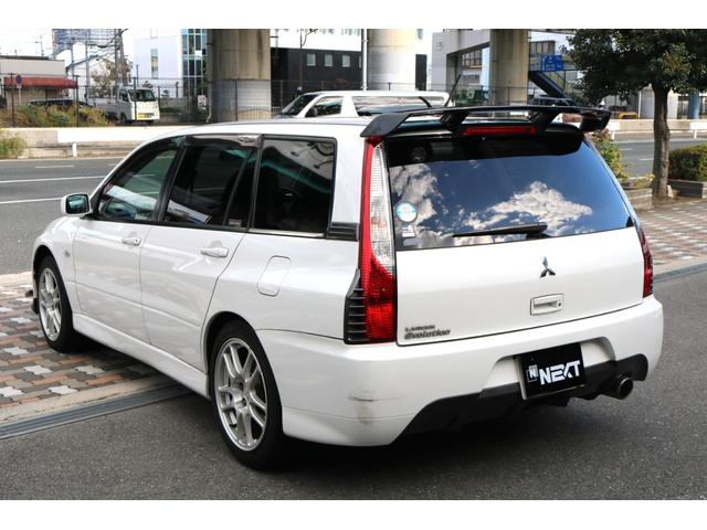 ランサーワゴン エボリューションGT-A ワンオーナー 社外ナビ フルセグTV ハーフレザーシート フロントリップ Rスポ(9枚目)