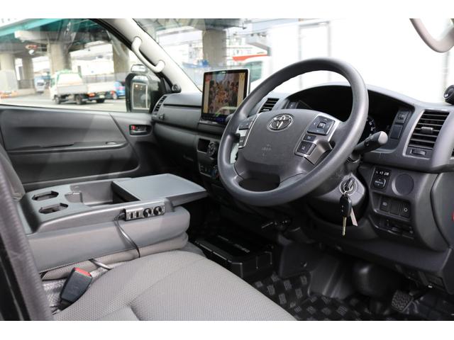 ハイエースバン ロングＤＸ　ＧＬパッケージ　アルトピアーノＲＥＶＯシート　アルパイン１１型ナビ　アルパイン１２．８型フリップダウン　アルパインデジミラ　フルセグＴＶ　パノラミックビューモニター　パイオニアルーフスピーカー　セーフティセンス（13枚目）