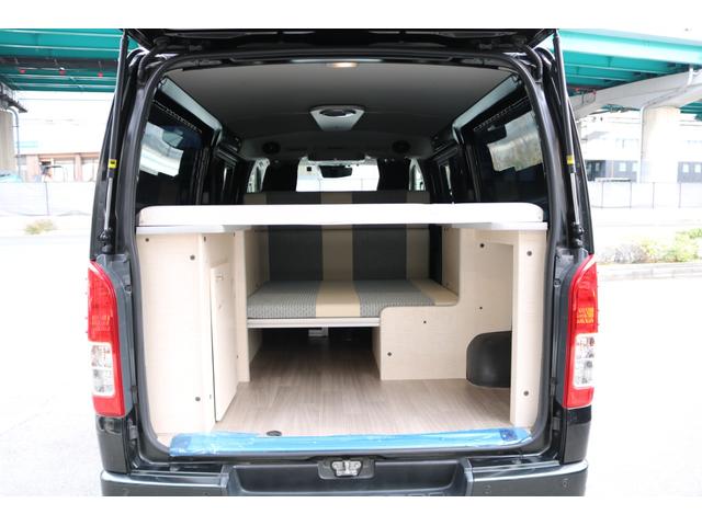 ハイエースバン ロングＤＸ　ＧＬパッケージ　アルトピアーノＲＥＶＯシート　アルパイン１１型ナビ　アルパイン１２．８型フリップダウン　アルパインデジミラ　フルセグＴＶ　パノラミックビューモニター　パイオニアルーフスピーカー　セーフティセンス（28枚目）