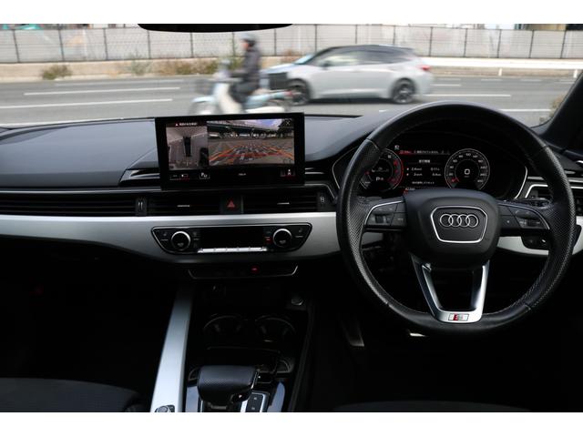 Ａ４アバント ３５ＴＦＳＩ　Ｓライン　ワンオーナー　禁煙車　ブラックスタイルＰＫＧ純正ナビ　フルセグ　パークアシスト　バーチャルコックピット　マトリクスＬＥＤヘッド　パドルシフト　ハーフレザー　シートヒーター　ＢＳＭ　ＯＰ１９インチＡＷ（12枚目）