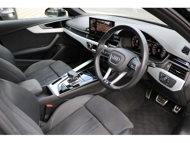 Ａ４アバント ３５ＴＦＳＩ　Ｓライン　ワンオーナー　禁煙車　ブラックスタイルＰＫＧ純正ナビ　フルセグ　パークアシスト　バーチャルコックピット　マトリクスＬＥＤヘッド　パドルシフト　ハーフレザー　シートヒーター　ＢＳＭ　ＯＰ１９インチＡＷ（13枚目）