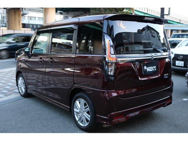 ソリオ ハイブリッドＭＺ　ワンオーナー　禁煙車　純正ナビ　フルセグ　バックカメラ　セーフティサポート　両側パワースライドドア　クリアランスソナー　革巻きステアリングホイール　カラーヘッドアップディスプレイ　純正１６インチＡＷ（7枚目）