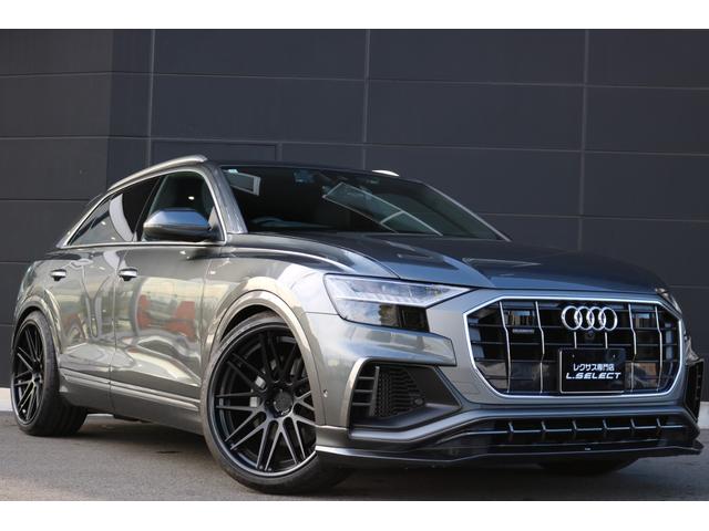 Ｑ８ ５５ＴＦＳＩクワトロ　デビューパッケージＳライン　禁煙車　純正ナビ　ＡＢＴエアロ（Ｆ／Ｒ）　パノラマビュー　フルセグＴＶ　バーチャルコックピット　シルバールーフレール　ＢＳＭ　ハーフレザー　シートヒーター　ＬＥＤヘッド　社外品２３インチＡＷ（6枚目）