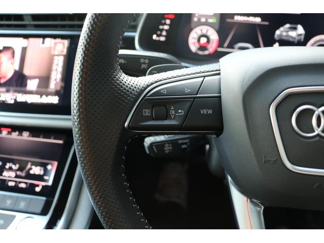 Ｑ８ ５５ＴＦＳＩクワトロ　デビューパッケージＳライン　禁煙車　純正ナビ　ＡＢＴエアロ（Ｆ／Ｒ）　パノラマビュー　フルセグＴＶ　バーチャルコックピット　シルバールーフレール　ＢＳＭ　ハーフレザー　シートヒーター　ＬＥＤヘッド　社外品２３インチＡＷ（28枚目）