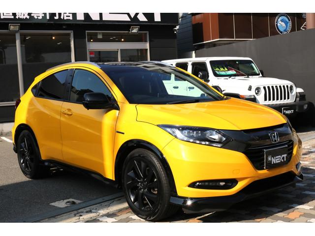 ヴェゼル ハイブリッドＸ・ホンダセンシング　禁煙車　ＲＳ用バンパー・１８インチＡＷ　外品ナビ　ＬＥＤヘッド　ホンダセンシング　レーンキープ　クルコン　パドルシフト　ルーフレール　シートカバー　Ｂカメラ　ビルトインＥＴＣ　スペアキー（5枚目）