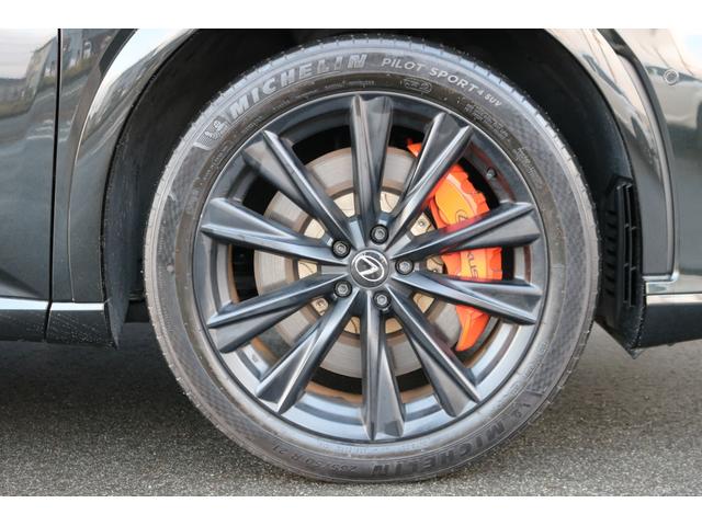 ＲＸ ＲＸ５００ｈ　Ｆスポーツパフォーマンス　禁煙車　純正ナビ　フルセグ　パノラマルーフ　レクサスチームメイト　オレンジキャリパー　パノラマビュー　デジミラ　赤革シート　輻射ヒーター　三眼ＬＥＤヘッド　ルーフレール　ＢＳＭ　カラーＨＵＤ（40枚目）