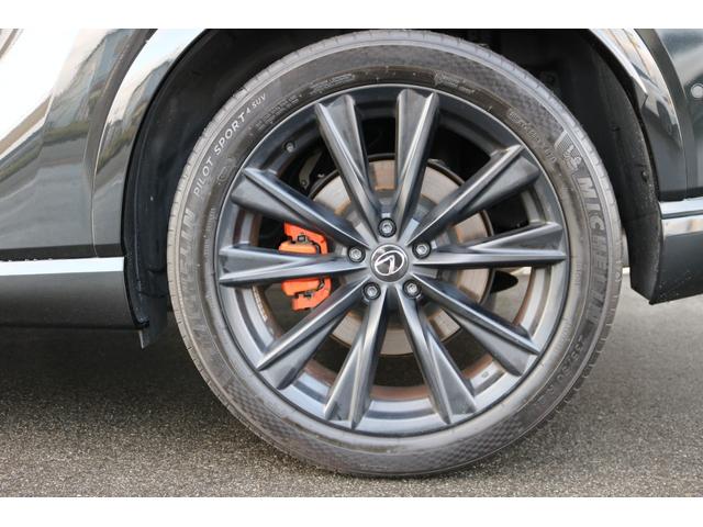 ＲＸ ＲＸ５００ｈ　Ｆスポーツパフォーマンス　禁煙車　純正ナビ　フルセグ　パノラマルーフ　レクサスチームメイト　オレンジキャリパー　パノラマビュー　デジミラ　赤革シート　輻射ヒーター　三眼ＬＥＤヘッド　ルーフレール　ＢＳＭ　カラーＨＵＤ（42枚目）