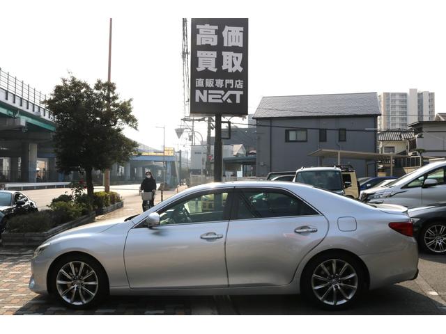 マークX 禁煙車 純正ナビ フルセグTV 黒革シート サイドカメラ Bカメラ クリアランスソナー クルコン パドルシフト キセノン パワーシート シートヒーター(10枚目)