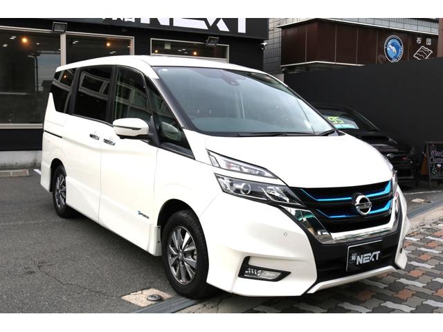 セレナ ｅ－パワー　ハイウェイスターＶ　ワンオーナー　禁煙車　社外ナビ（ＥＺ１１Ｚ）　フルセグ　アラウンドビューモニター　プロパイロット　プリクラッシュセーフティ　フリップダウンモニター　両側パワースライドドア　インテリジェントルームミラー（5枚目）