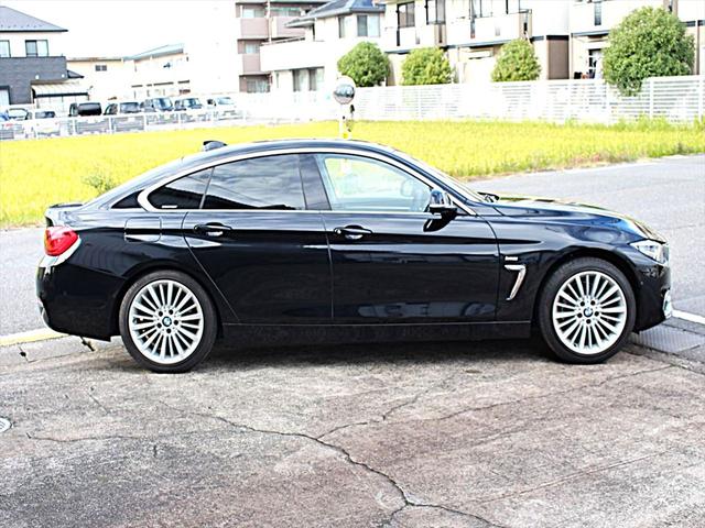 ４シリーズ ４２０ｉグランクーペ　ラグジュアリー　ディーラー整備／後期モデル／禁煙／インテリジェントセーフティー／前車追従クルコン／黒革シート／３６０度カメラ／純正ナビＴＶ／ミラー内蔵ＥＴＣ／電動バックドア／前席ヒータ付電動シート（5枚目）