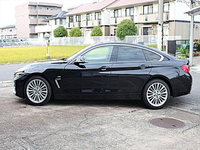 ４シリーズ ４２０ｉグランクーペ　ラグジュアリー　ディーラー整備／後期モデル／禁煙／インテリジェントセーフティー／前車追従クルコン／黒革シート／３６０度カメラ／純正ナビＴＶ／ミラー内蔵ＥＴＣ／電動バックドア／前席ヒータ付電動シート（6枚目）