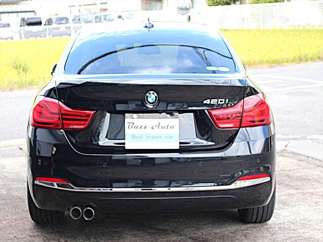 ４シリーズ ４２０ｉグランクーペ　ラグジュアリー　ディーラー整備／後期モデル／禁煙／インテリジェントセーフティー／前車追従クルコン／黒革シート／３６０度カメラ／純正ナビＴＶ／ミラー内蔵ＥＴＣ／電動バックドア／前席ヒータ付電動シート（9枚目）