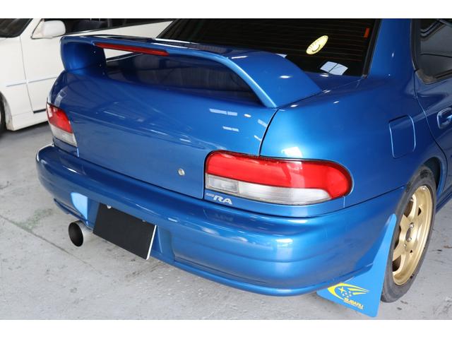 インプレッサ ＷＲＸタイプＲＡ　リミテッド　５ＭＴ　１０００台限定車　シリアル番号２９１号車　サンヨーテクニカターボタイマー　ＥＴＣ　ＬＥＤヘッドライト　純正１６インチ　大型リアスポイラー　柿本改マフラー（31枚目）