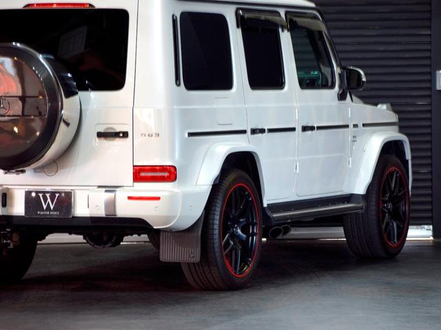 Ｇ６３　ＡＭＧレザーエクスクルーシブパッケージ　ＡＭＧ２２ＡＷ　ＢＲＡＢＵＳリップ　パワークラフトマフラー（純正あり）　レッドレザーエクスクルーシブ　スペアタイヤ背面カーボン　記録簿・スペアキー完備　禁煙(26枚目)