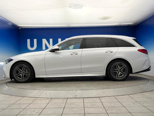 Ｃクラスステーションワゴン Ｃ２２０ｄ　ワゴンアバンギャルド　ＡＭＧライン　現行モデル　パノラミックスライディングルーフ　ベーシックＰＫＧ　レザーエクスクルーシブＰＫＧ　ワンオーナー　フットトランクオープナー　全周囲カメラ　メルセデスミーコネクト　前席シートヒーター　禁煙車（28枚目）