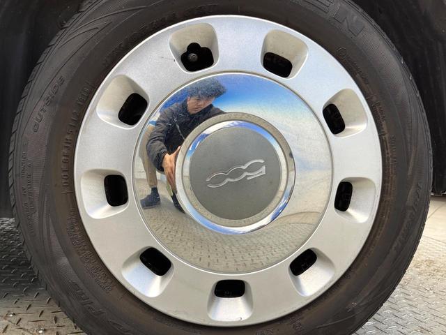 500 1.2 ポップ 後期モデル ワンオーナー 禁煙車 キーレスエントリー エアコン USBポート ETC車載器 Bluetooth接続 アイボリー革巻きステアリングホイール ファブリックシート(31枚目)