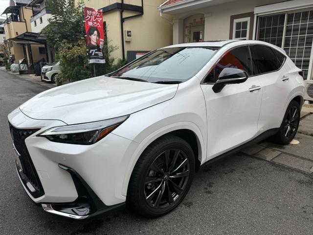 ＮＸ ＮＸ２５０ワンオーナー禁煙車　同色純正フェンダーアーチモール　赤／黒内装・Ｆスポーツ純正２０インチホイール・ヘッドアップディスプレイ・ムーンルーフ・純正１４インチモニターナビＴＶ・純正ドライブレコーダー・デジタルインナーミラー・ＴＶキャンセラー付・カードキー（3枚目）