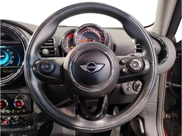 MINI クーパーD クラブマン ペッパーPKG レザーシート HDDナビ クルーズコントロール Bluetooth LEDライト 電動シート シートヒーター スマートキー オートワイパー オートライト(34枚目)