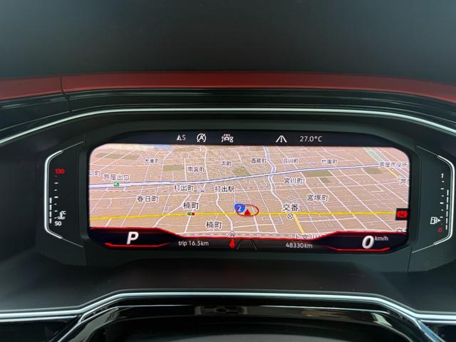 ポロGTI ベースグレード セーフティパッケージ DiscoverProパッケージ テクノロジーパッケージ デジタルメーター ACC レーンキープアシスト ブラインドスポット 純正SSDナビ フルセグTV バックモニター PDC(10枚目)