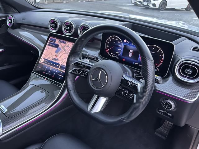 Cクラスステーションワゴン C200ステーションワゴンアバンギャルドAMGライン レザーエクスクルーシブパッケージ パノラミックスライディングルーフ ベーシックパッケージ ヘッドアップディスプレイ 本革 ARナビ レーダーセーフティパッケージ 360度カメラ 認定中古車二年保証(19枚目)