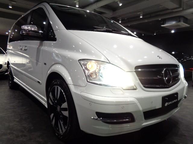 Vクラス V350 グランドエディション 最終型30台限定車3.5V6エンジンシフトマチック3列6シーター専用エアロ黒革ウッドインテリアWガラスサンルーフナビTVバックカメラ19インチAWパワーシートシートヒーター電動スライドドアフリップD(6枚目)