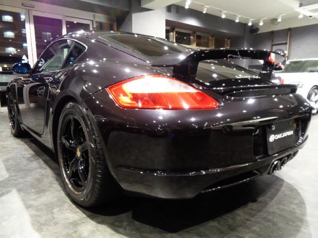 ケイマン ベースグレード バサルトブラックMカラー2.7FLAT6エンジンティプトロニックSステン2本出しマフラー車高調対向キャリパー黒革コンビシートナビTVバックカメラパワーシートシートヒーター電動リアスポ大型Rスポドラレコ(4枚目)