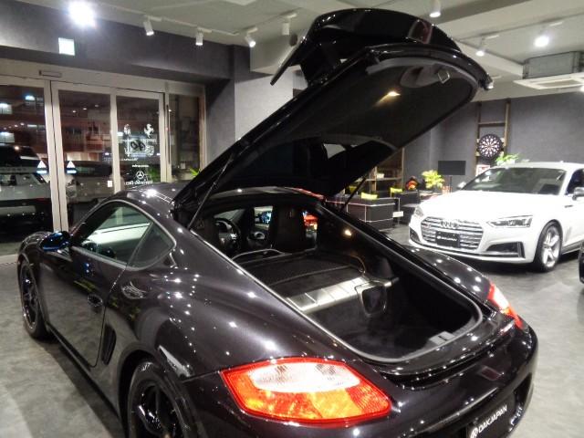 ケイマン ベースグレード バサルトブラックMカラー2.7FLAT6エンジンティプトロニックSステン2本出しマフラー車高調対向キャリパー黒革コンビシートナビTVバックカメラパワーシートシートヒーター電動リアスポ大型Rスポドラレコ(41枚目)