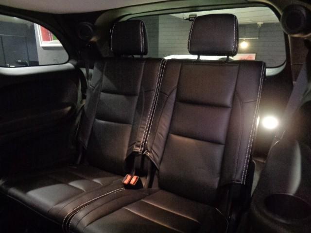 ダッジ・デュランゴ クルー　３．６Ｖ６ＶＶＴエンジン黒革シートインテリア３列７シーターフルセグナビＴＶバックサイドフロントカメラクルーズコントロールパワーシート電動ＲゲートリアソナーＬＥＤＦＯＧ１８アルミオートチェック確認済（39枚目）