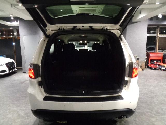 ダッジ・デュランゴ クルー　３．６Ｖ６ＶＶＴエンジン黒革シートインテリア３列７シーターフルセグナビＴＶバックサイドフロントカメラクルーズコントロールパワーシート電動ＲゲートリアソナーＬＥＤＦＯＧ１８アルミオートチェック確認済（45枚目）