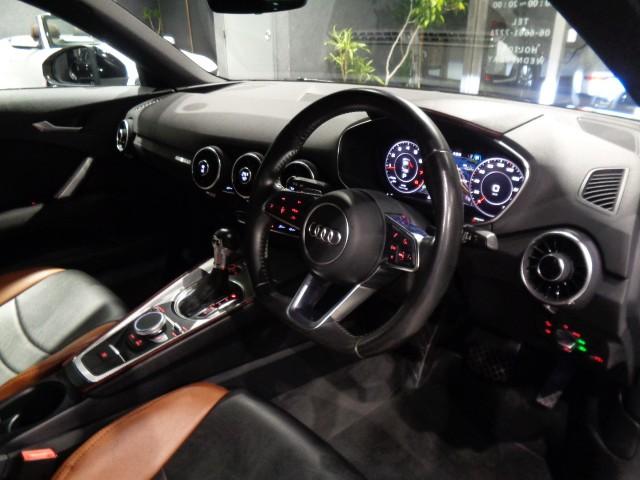 TTクーペ 2.0TFSI ミストブラックMカラー2.0TFSIターボエンジン6速SトロニックパドルシフトBORAカーボンテールマフラーローダウンRAYS19アルミ電動RスポDRIVEセレクトバーチャルコックピットナビTVレザー(28枚目)