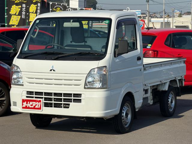 ミニキャブトラック(三菱) みのり　４ＷＤ・５ＭＴ・三方開・純正ＡＭ／ＦＭラジオ・エアコン・パワステ・トランスファーレバー・デフロック・テールゲートチェーン・荷台作業灯・あおり＆鳥居ガード・ライトレベライザー・運転席エアバッグ 中古車画像