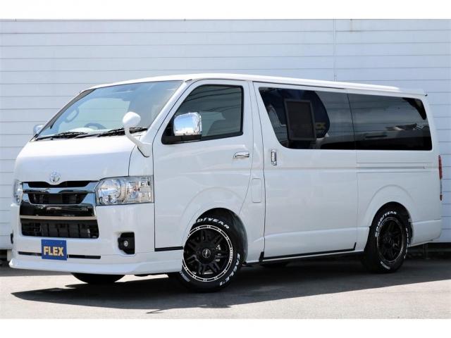 スーパーGL ダークプライムII カロッツェリアナビ ETC DelfinoLineフロントスポイラー オーバーフェンダー リアスポイラー Delf04 17インチ ナスカータイヤ ロッドホルダー フロア施工 フリップベッド 床下収納(1枚目)
