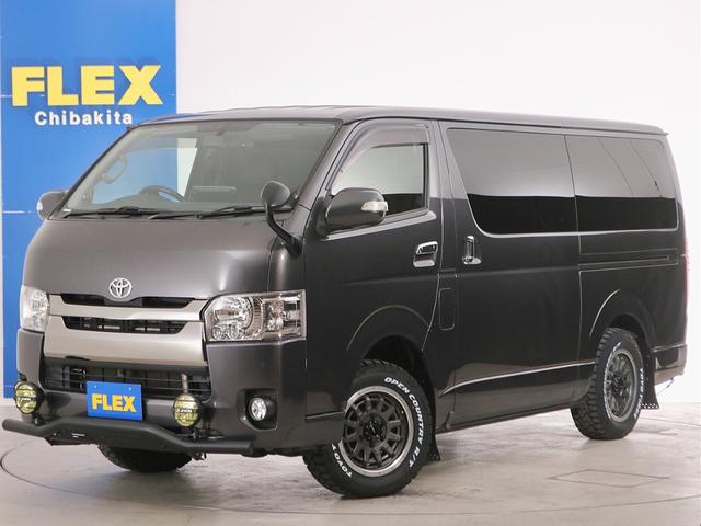 スーパーＧＬ　ダークプライム　ＢＩＧＸナビ　クルーズコントロール　ＪＡＯＳスキットバー　ｅｓｓｅｘアルミ　オープンカントリータイヤ　パワースライドドア　サブウーファー　ダウンライト　ＬＥＤテールランプ　バックカメラ　マットフラップ