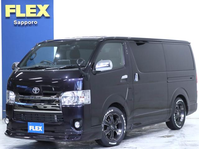 スーパーＧＬ　ダークプライムＩＩ　ロングボディ　ベッドキット　ＢＩＧ－Ｘ　モデリスタスポイラー　寒冷地仕様　両側パワースライドドア　バックモニター内臓自動防眩ミラー　１７インチアルミホイール　ナスカータイヤ　１．５インチローダウン　前後バンプ