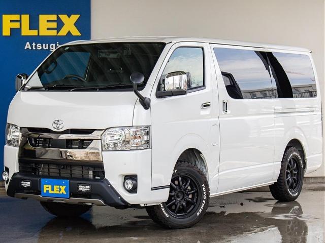 スーパーＧＬ　ダークプライムＩＩ　オフロード　オープンカントリー　ＴＲＤ　デジタルインナーミラー　パノラミックビューモニター　パワースライド　ベットキット　車中泊　９インチナビ　ＥＴＣ　サイドバー　ルーフスピーカー　ＬＥＤヘッドライト