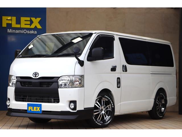スーパーＧＬ　ダークプライムＩＩ　ＦＬＥＸ　ＤｅｌｆｉｎｏフロントスポイラーＭＢ　新品ＦＬＥＸ　ＤＥＬＦ０２　１７インチＡＷ　新品ＴＯＹＯ　Ｈ３０タイヤ　ＵＩ製ベッドキット　Ｐａｎａｓｏｎｉｃ製７インチナビ　ビルトインＥＴＣ