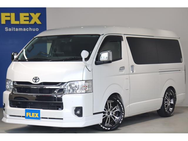 ハイエースワゴン(トヨタ) ＧＬ　ロング　買取直販　アレンジＡＳ　大型セカンドシート搭載　対面対座／フルフラット　コンプリートショック／リア追加スタビライザー　ＢＩＧ−Ｘ１１インチナビ／１２インチフリップダウン　リア増設ルーフスピーカー 中古車画像